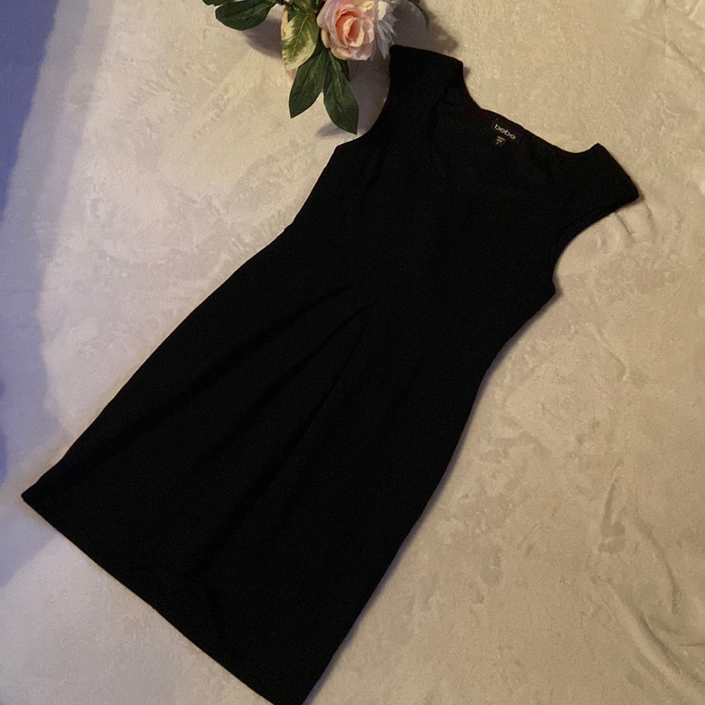 Little Black Dress BEBE Size Small Sleeveless Zip Back